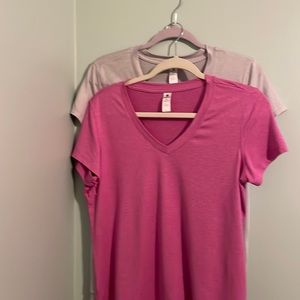 Two 90 degree workout shirts